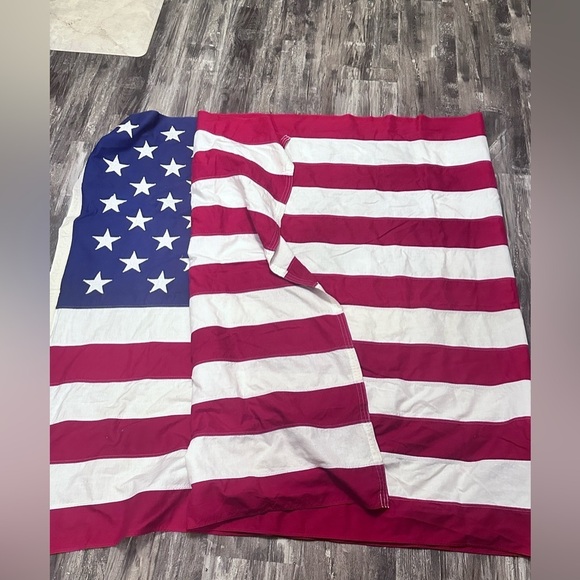 Other - Valley Forge Flag Co. American 58" x 115" 100% Cotton 50 Stars Large Vintage USA